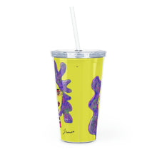 Load image into Gallery viewer, Plastic Tumbler with Straw