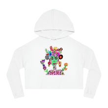 Load image into Gallery viewer, Art is life. Cropped Hooded Sweatshirt