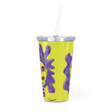 Load image into Gallery viewer, Plastic Tumbler with Straw
