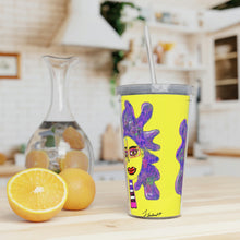 Load image into Gallery viewer, Plastic Tumbler with Straw
