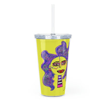 Load image into Gallery viewer, Plastic Tumbler with Straw
